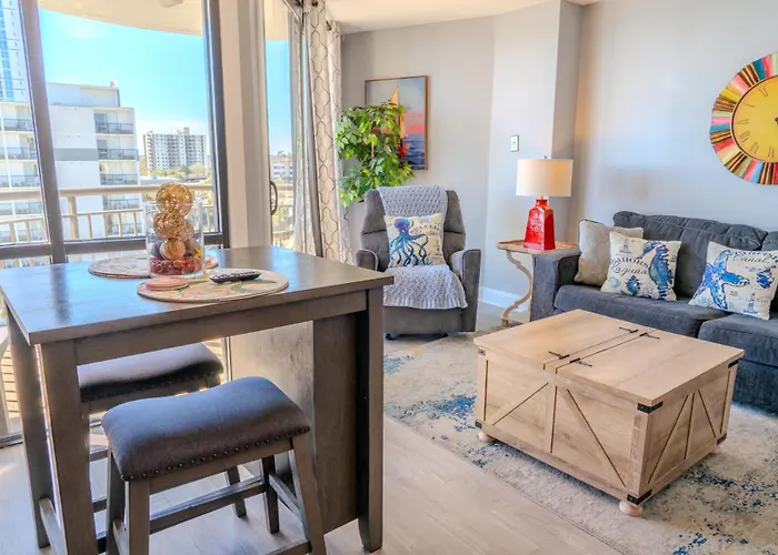 Ocean View Double Suite! Sleeps 4 Meridian Plaza 705 Myrtle Beach